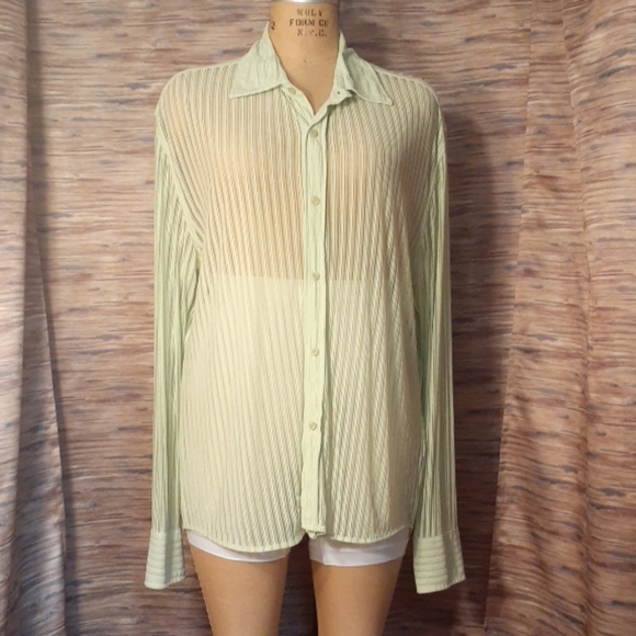 Groove lime green long sleeve shirt - Picture 1 of 6